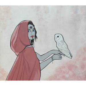 Minerva and Glaúx (little owl) PRINT