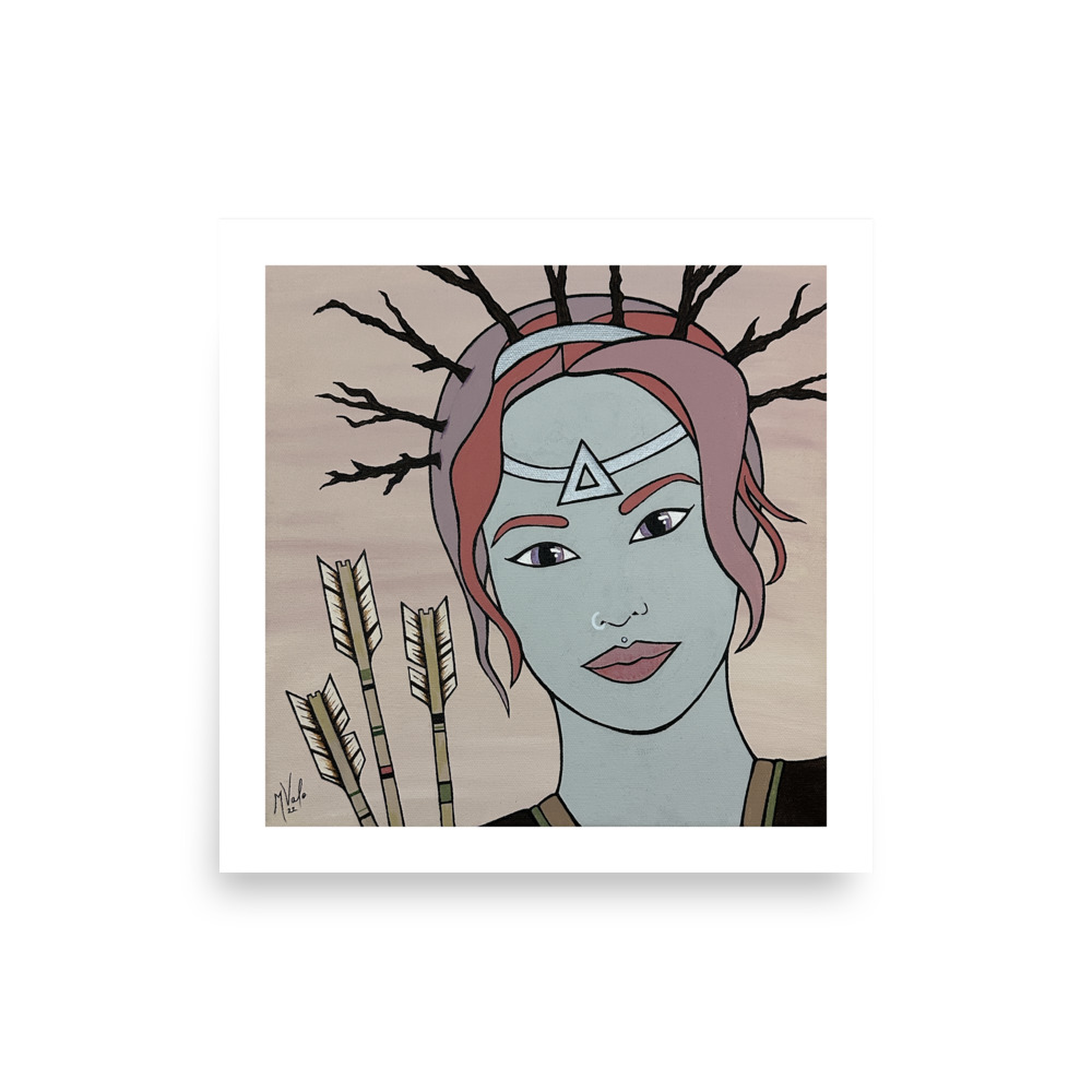 Nela, The Huntress | 14x14" Print