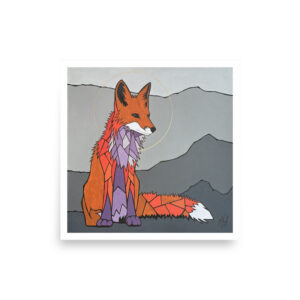 Vulpes Divinus, The Divine Fox | 12x12" Print
